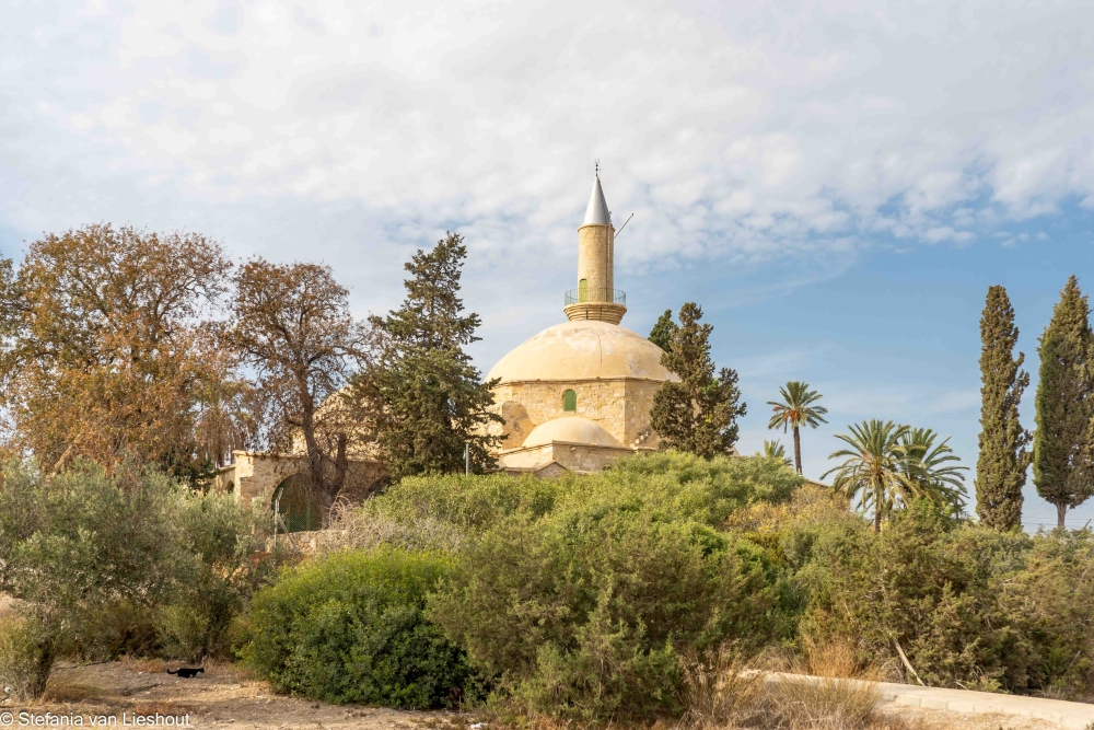 Mosque at Larnaca salt lake